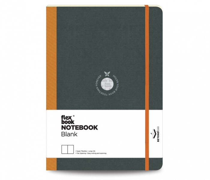 Notebook Blank Large Orange