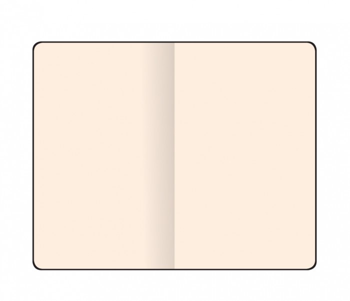 Notebook Blank Large Orange