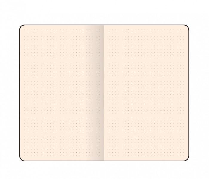 Living Things Notebook Medium Dotted Red