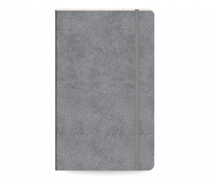 Moments Notebook Ruled Medium Silver