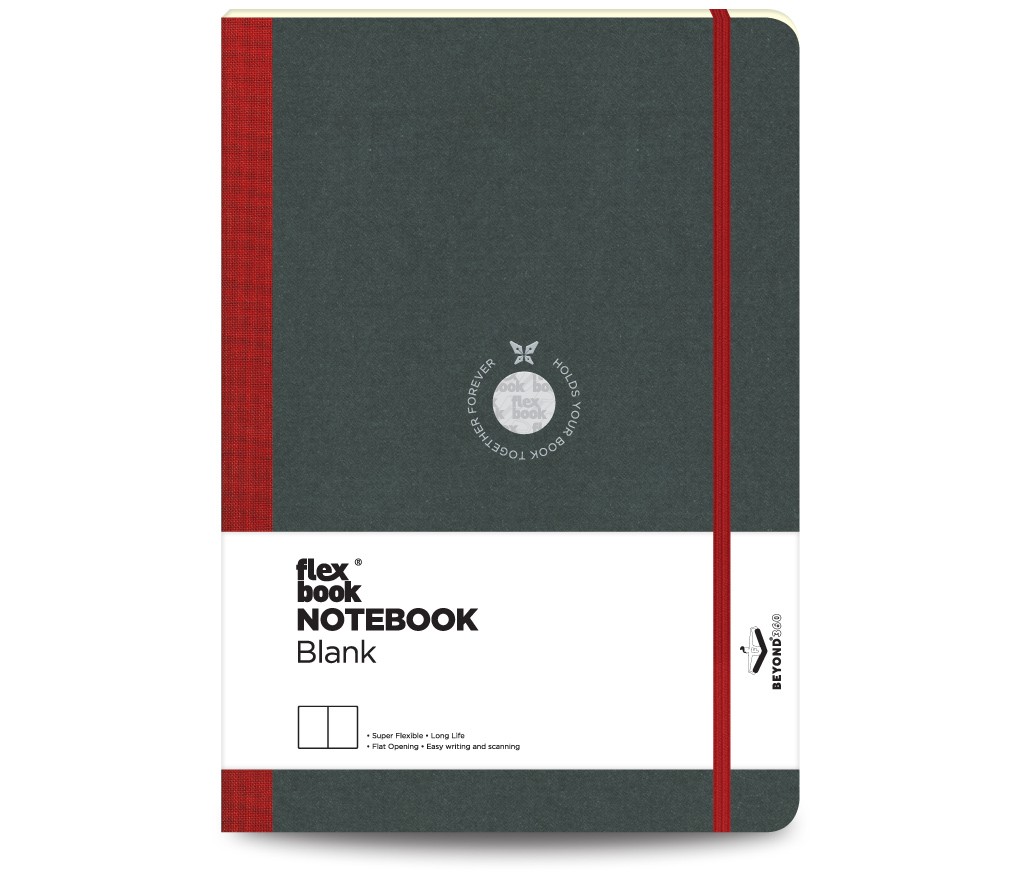 Notebook Blank Large Red