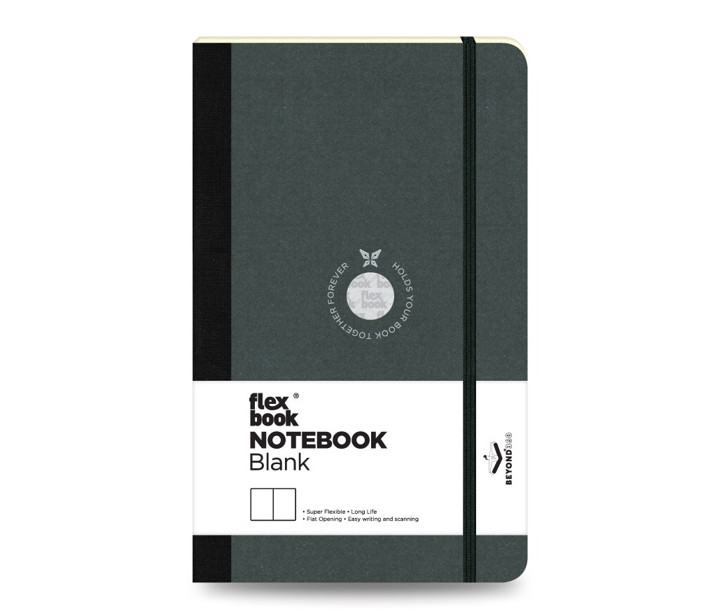 Notebook Blank Medium Black