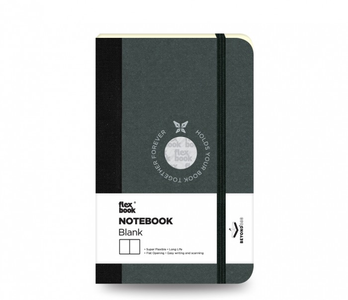 Notebook Blank Pocket Black