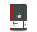 Notebook Blank Pocket Red