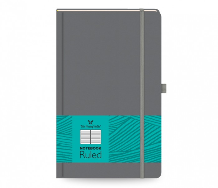 All Times Notebook Ruled Medium Grey