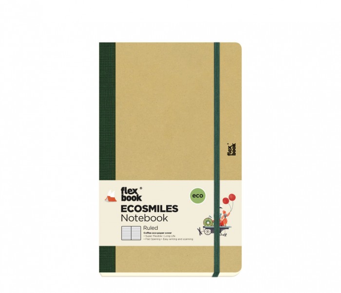 Ecosmiles Notebook Ruled Medium Olive