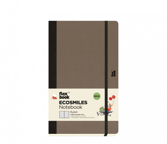 Ecosmiles Notebook Ruled Medium Coffee