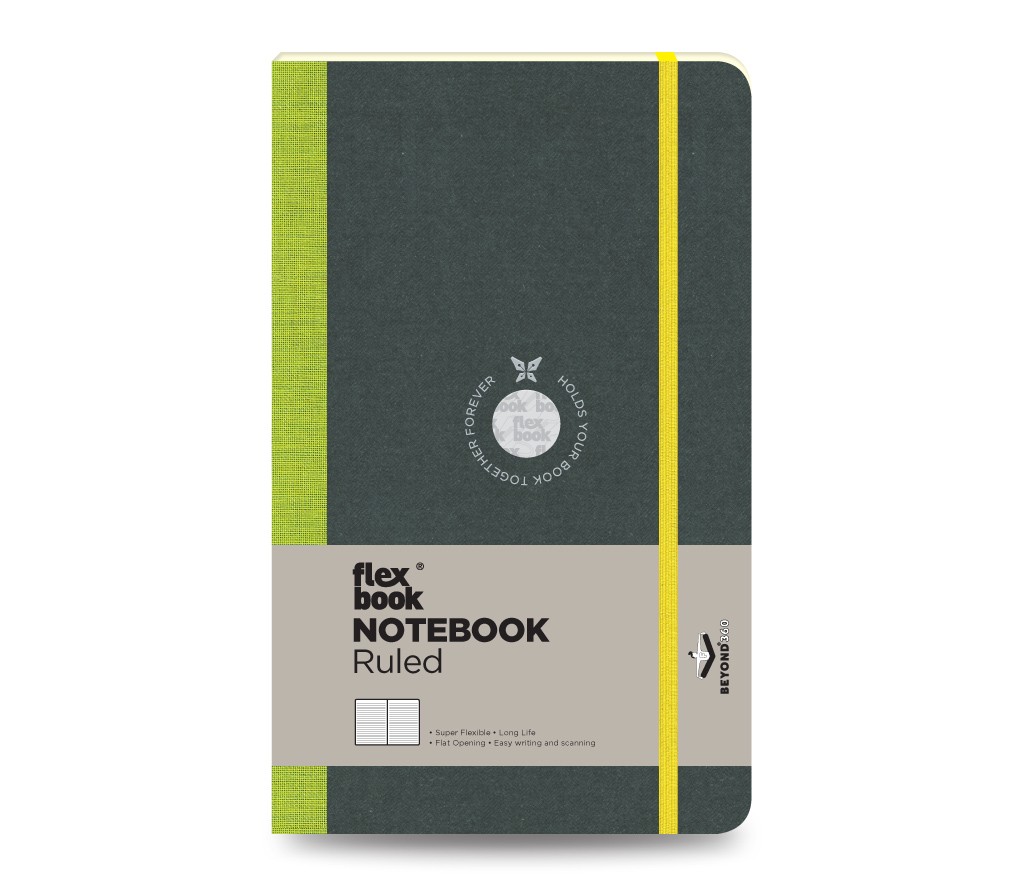 Notebook Ruled Medium Green