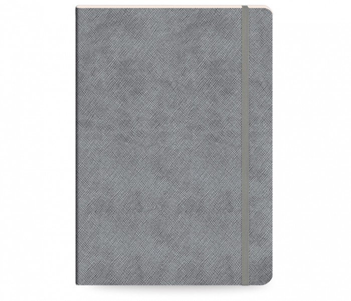Moments Notebook Ruled Large Ασημί