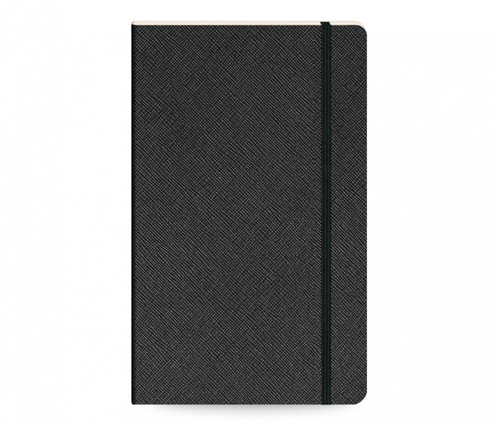 Moments Notebook Ruled Medium Black