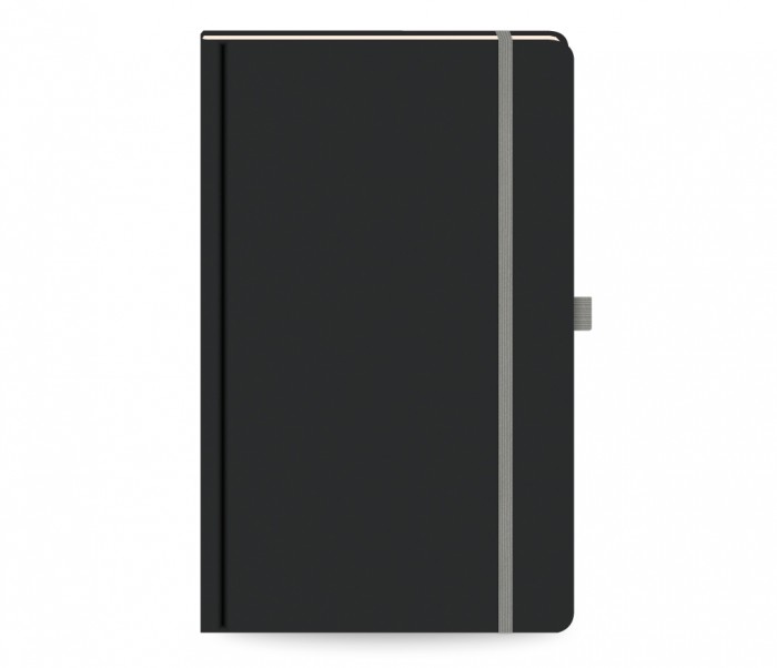 Black Rainbow Notebook Ruled Medium Grey