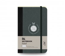 Notebook Ruled Pocket Black