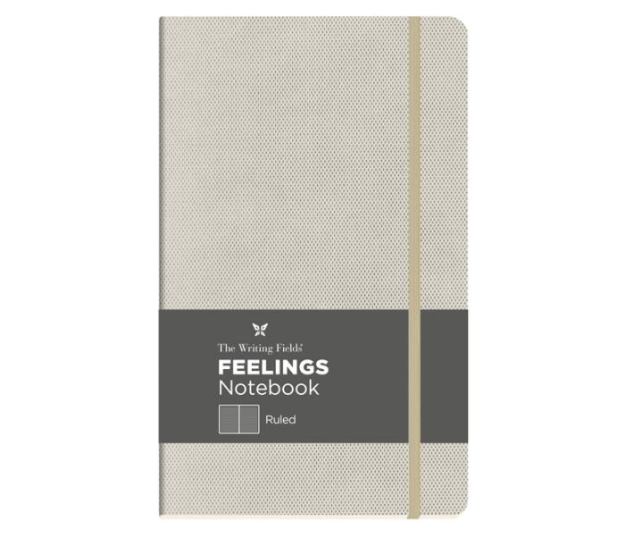 Feelings Notebook Ruled Medium Pearl
