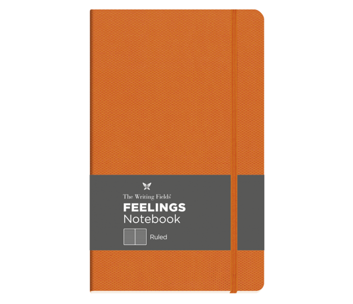 Feelings Notebook Ruled Medium Orange