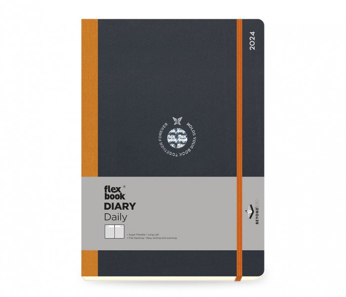 Flex Global Daily Diary Large Orange