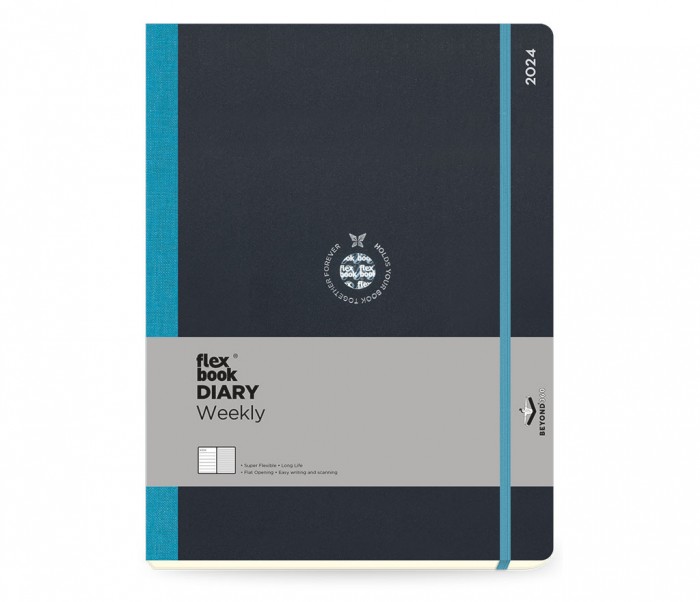 Flex Global Weekly Diary Large Turquoise