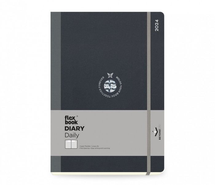 Flex Global Daily Diary Large Grey