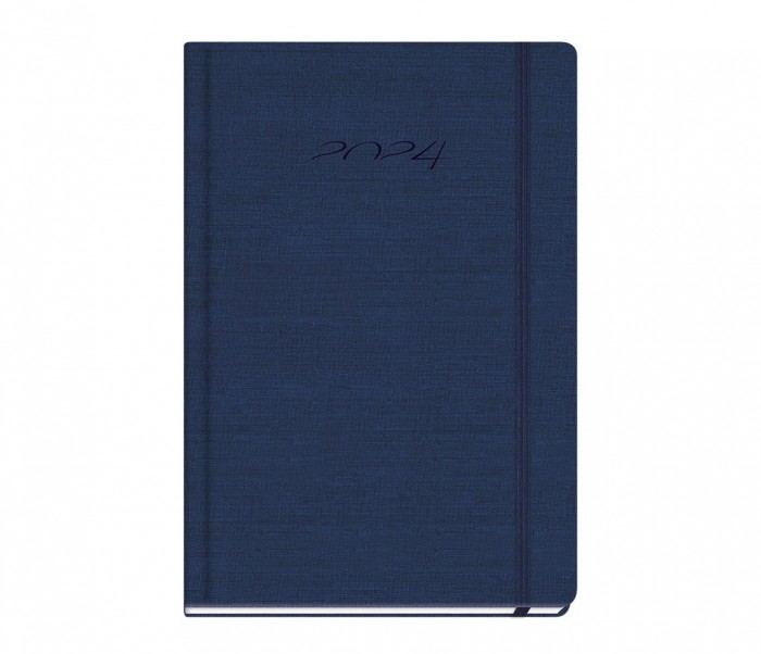 Silk Daily Diary Large Blue