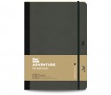 Adventure Notebook Ruled Large Off-Black