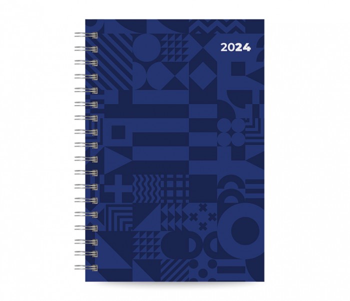 Spiral 210 Daily Diary Large Blue