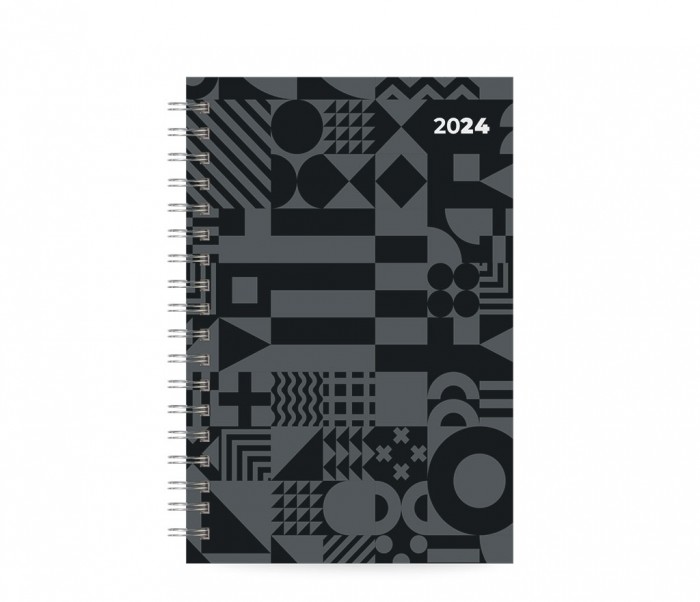 Spiral 210 Daily Diary Small Black