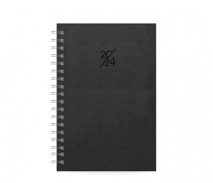 Spiral 230 Daily Diary Small Black