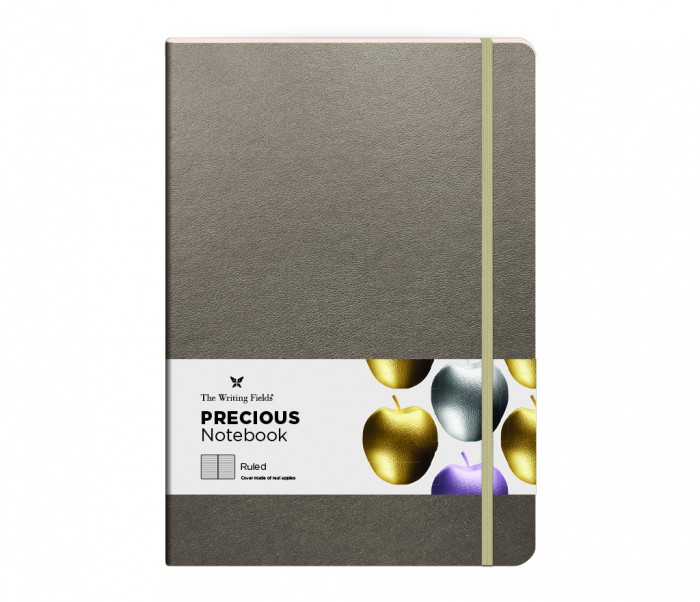Precious Notebook Ruled Large Silver