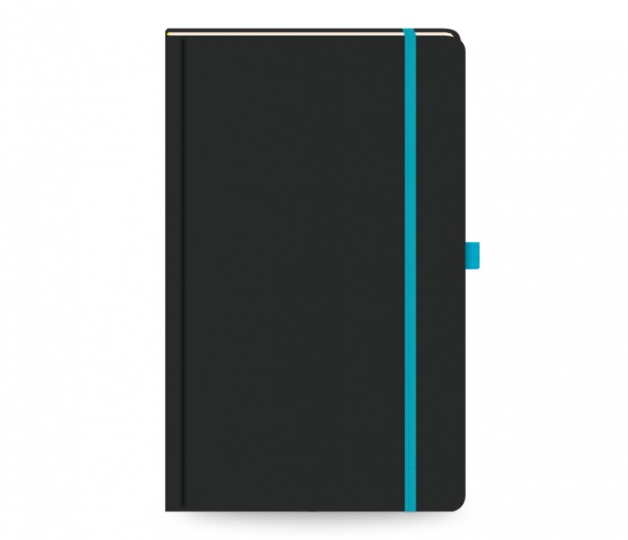 Black Rainbow Notebook Ruled Medium...