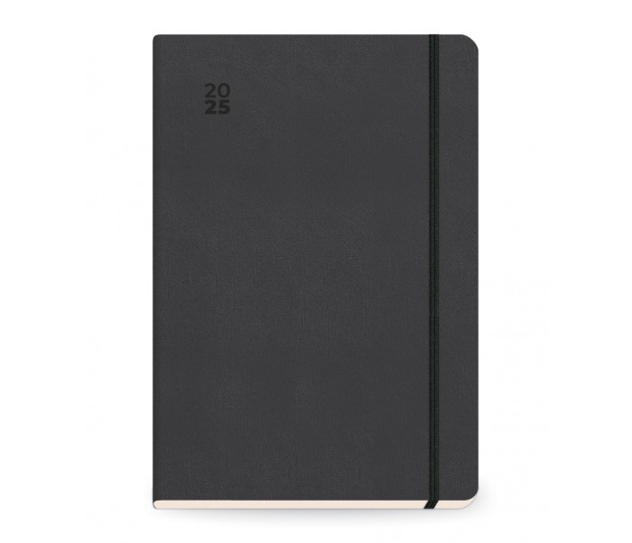 Elegant Daily Diary Large Black