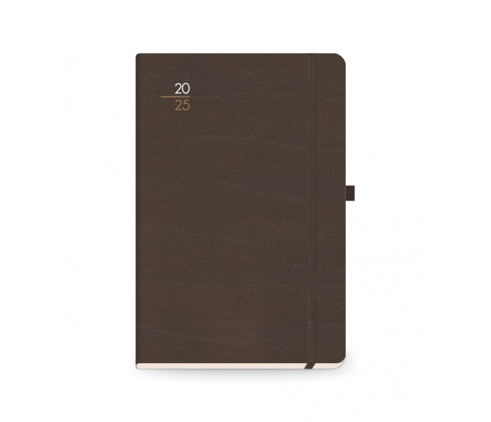 Classico Daily Diary Medium Brown