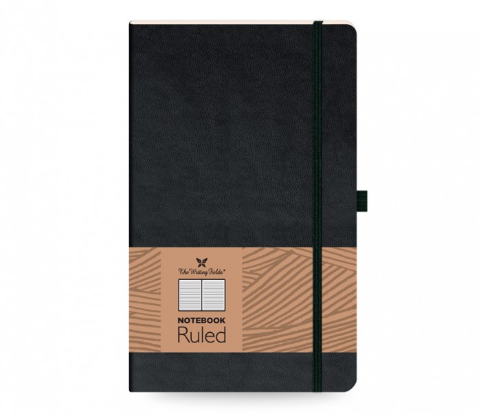Inspirations Notebook Ruled Medium Black