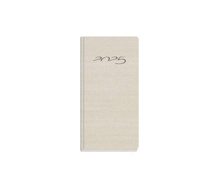Silk Weekly Diary Pocket Beige