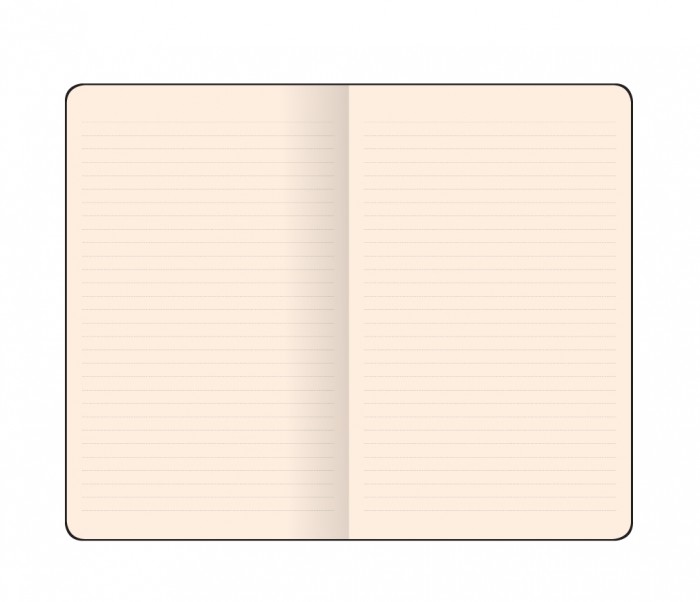 Leather Notebook Ruled Medium Brown