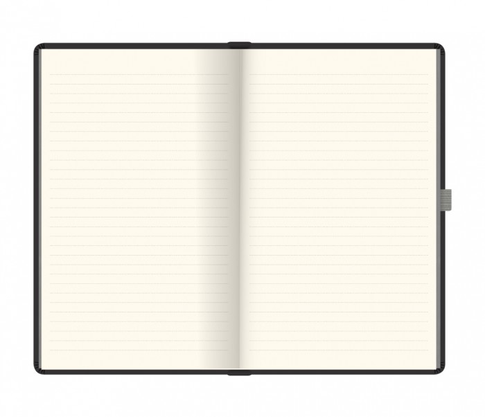 Reflections Notebook Ruled Medium Grey