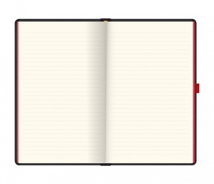 Reflections Notebook Ruled Medium Red