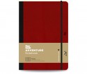 Adventure Notebook Ruled Large Red