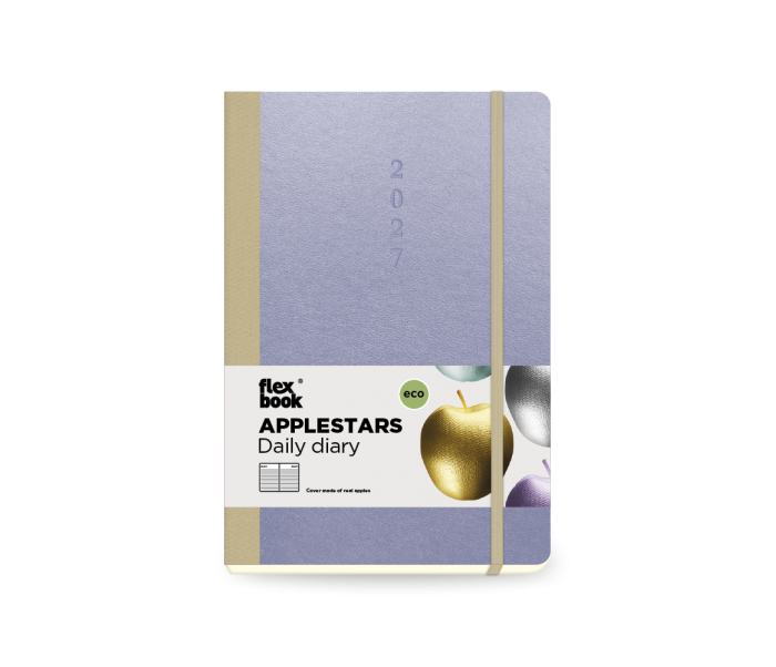 Applestars Daily Diary Medium Lilac