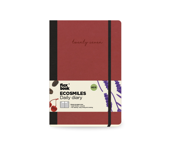 Ecosmiles Daily Diary Medium Cherry