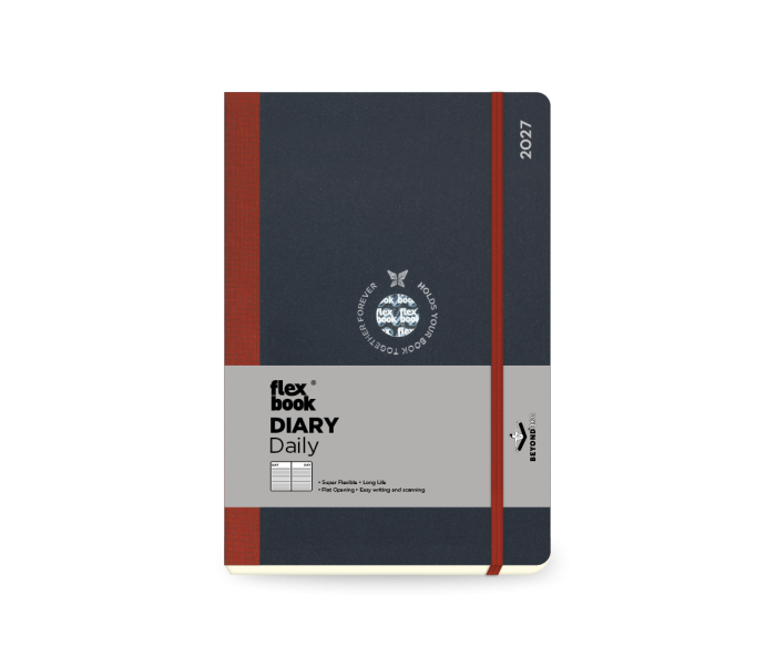 Flex Global Daily Diary Medium Red