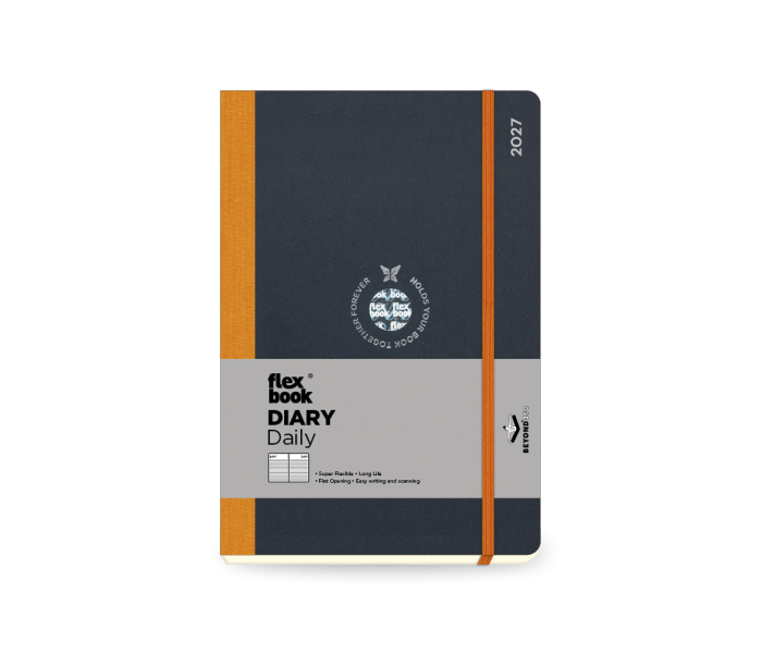 Flex Global Daily Diary Medium Orange