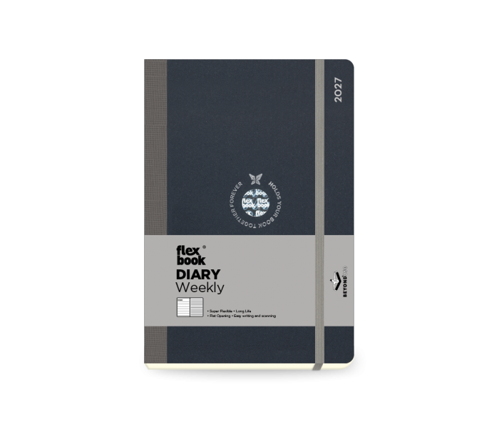 Flex Global Weekly Diary Medium Grey