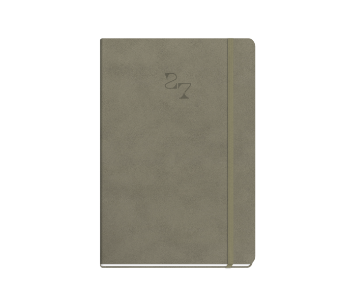 Waves Daily Diary Medium Grey Beige