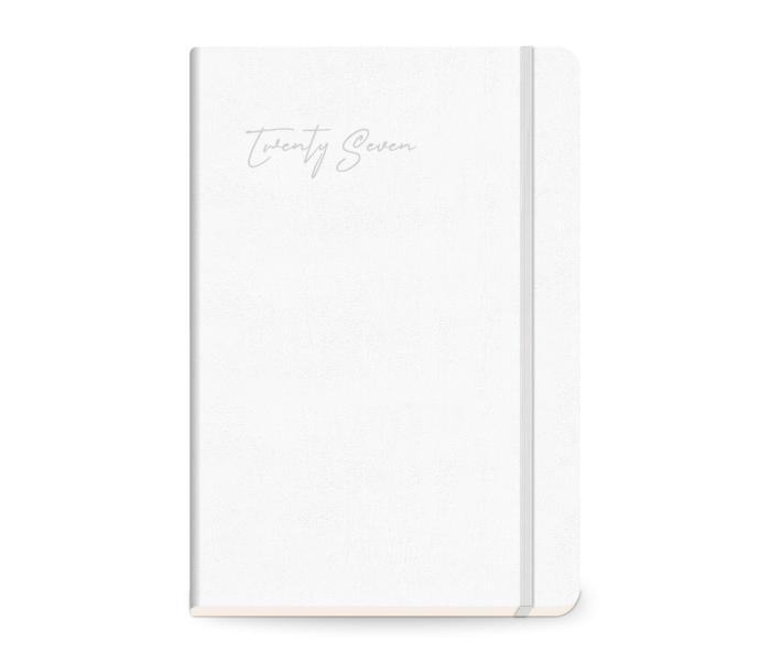 Elegant Daily Diary Large White