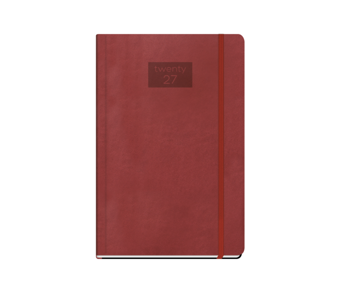 Inspirations Daily Diary Medium Burgundy