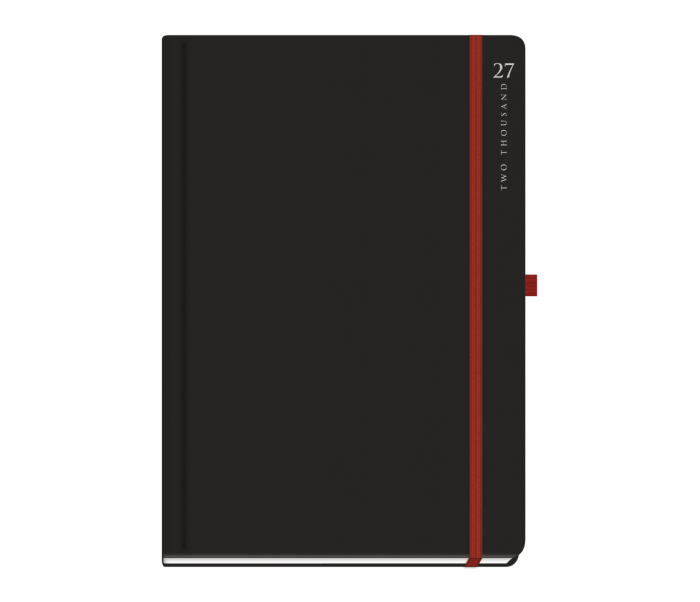 Black Rainbow Daily Diary Large Red