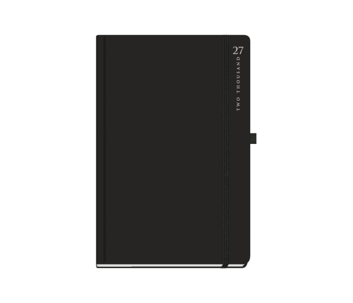 Black Rainbow Daily Diary Medium Black