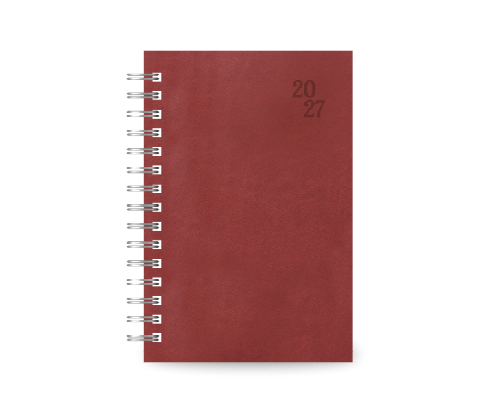 Spiral 230 Daily Diary Medium Burgundy