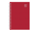 Spiral 220 Daily Diary Large Red