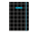 Plaid Daily Diary Large Black
