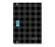 Plaid Daily Diary Large Black